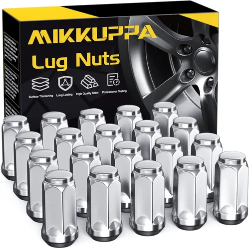 Miniatura 27 de MIKKUPPA 20 tuercas de llanta 9/16-18 – Reemplazo para Ram 1500 1994-2011, Dodge Dakota 2005-2010, rueda Durango 2004-2009, negro 7 estriado