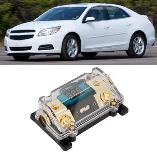 Miniatura 3 de Soporte de corriente, pantalla digital para coche, soporte de potencia de audio estéreo de distribución de bloque de caja (150 A)