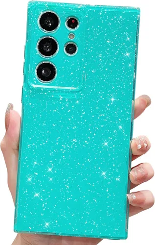 Miniatura 67 de MINSCOSE Compatible con Samsung Galaxy S22 Plus Case, Bonito Color Neón Brillante, con Purpurina Brillante Delgada Resistente a Golpes de Silicona