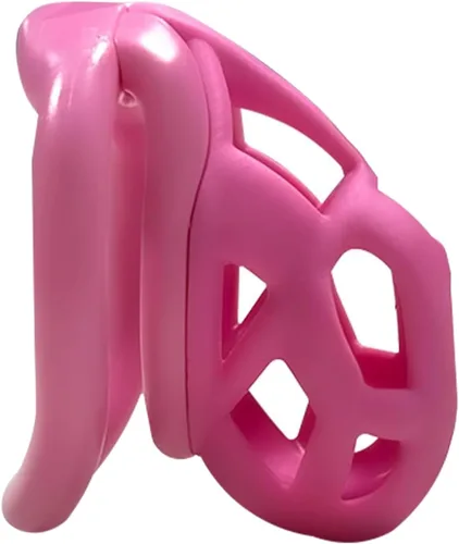 Miniatura 10 de Jaula de castidad de resina, dispositivo de castidad masculina 3.0 con 4 anillos, dispositivo de castidad masculina para pene, jaula de castidad