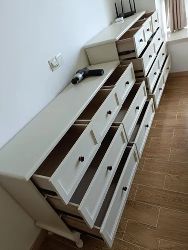 Miniatura 5 de Paquete de 10 pomos redondos de madera para cajones con acabado marrón rojo y marrón en forma de hongo para gabinetes de cocina, muebles, aparador