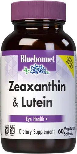 Bluebonnet Nutrition Zeaxantina Plus Luteína Softgel, luteína y zeaxantina, salud ocular y exposición a la luz azul, luteína de caléndula,