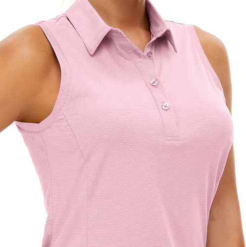 Miniatura 4 de Casei Polo de golf sin mangas para mujer UPF 50+ Dry Fit con cuello, Varios