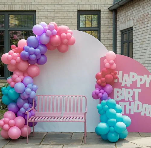 Miniatura 7 de Kit de arco de globos de graduación azul y dorado 2026, decoraciones de graduación 2026, globos dorados del número 2026 con explosión de estrella