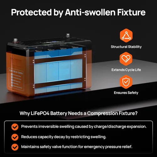 Miniatura 12 de ECO-WORTHY 12V 300Ah Batería de litio LiFePO4 Bluetooth con LEDs SOC, protección contra bajas temperaturas, 3840Wh, BMS de 200A hasta 15000 ciclos