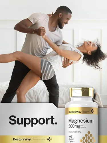 Miniatura 6 de Doctor's Way Suplemento de magnesio de 500 mg 100 cápsulas recubiertas Óxido de magnesio Vegetariano, sin OMG, sin gluten