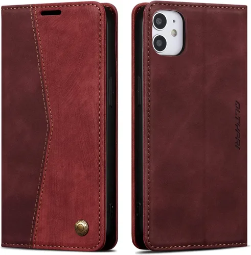 Miniatura 131 de QLTYPRI Para iPhone Air Case Wallet Con Tarjetero, Vintage PU Cuero Kickstand Cierre Magnético A Prueba De Golpes Folio Libro Funda Para IPhone 17