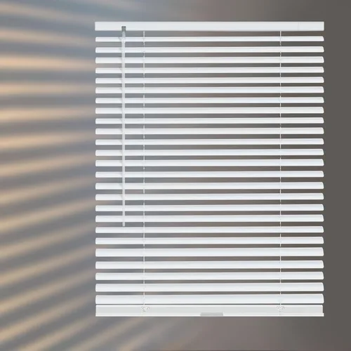Miniatura 7 de Minipersianas de aluminio para ventanas sin cordones, persianas horizontales para ventanas para ajuste de luz, persianas venecianas de metal