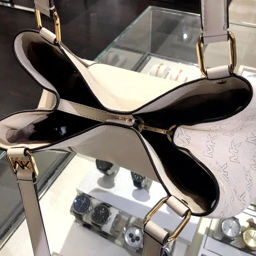 Miniatura 5 de Michael Kors Alto Bolso de mano grande de cuero granulado