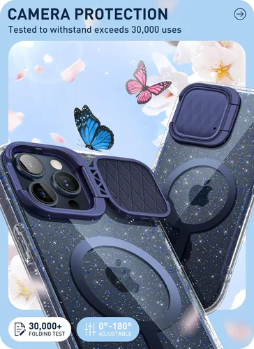 Miniatura 4 de i-Blason Cosmo - Funda magnética para iPhone 15 Pro Max MagSafe con soporte para funda para cámara, estilo delgado, funda de cuerpo completo