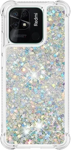 Miniatura 104 de Glitter Sparkle Moving Quicksand Flowing Cover para Xiaomi Redmi Note 10S Bling Liquid Clear Star Heart Silicona Bumper Funda transparente de goma a