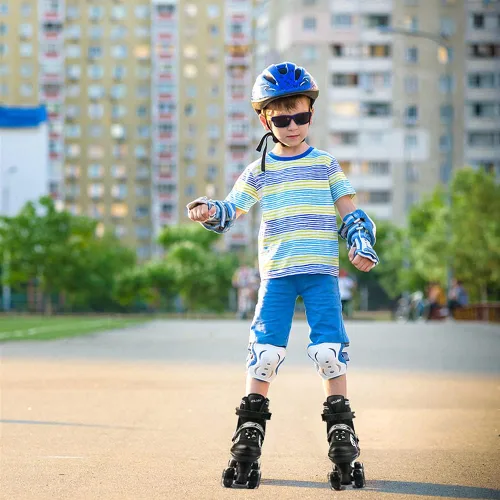 Miniatura 5 de Patines de ruedas ajustables para niños, para hombres, mujeres y niñas, con 8 ruedas de iluminación, para interiores y exteriores, patines