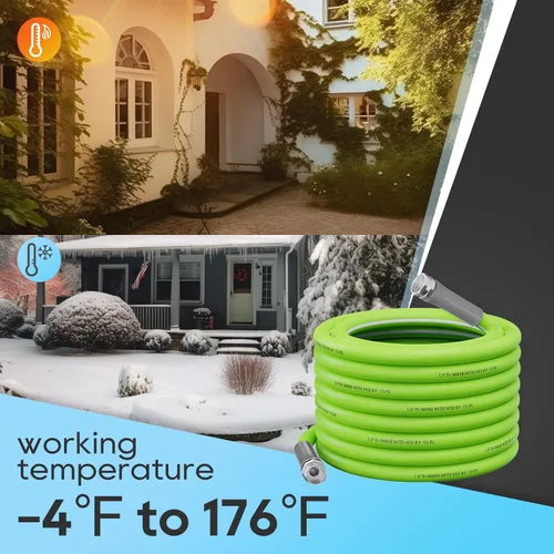 Miniatura 5 de RVGUARD Manguera de agua para autocaravana de 50 pies, 5/8 pulgadas de diámetro interior, manguera de jardín sin plomo y sin fugas para RV