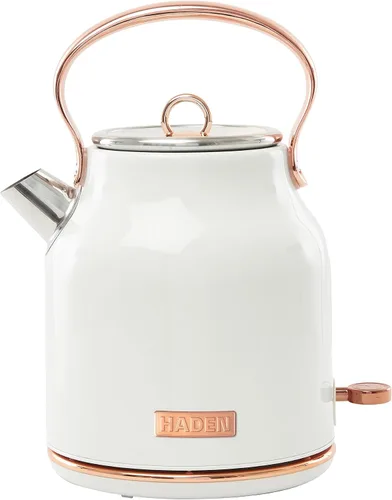 Miniatura 10 de Haden Heritage 1.7 litros Hervidor Eléctrico de Acero Inoxidable, Hervidor de Agua Caliente para Té con Base de 360 Grados y Apagado Automático