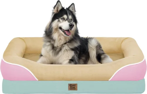 Miniatura 37 de Cama ortopédica grande lavable para perros, sofá XL para perros, cama de cuatro lados para perros, impermeable, antideslizante, para perros de gran
