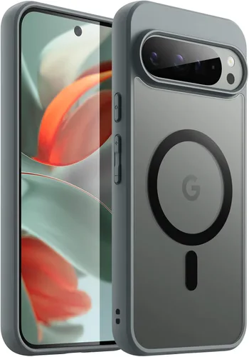 Miniatura 18 de JETech Funda magnética para Google Pixel 8 de 6.2 pulgadas 2023, compatible con MagSafe, translúcida mate trasera a prueba de golpes (Hazel)