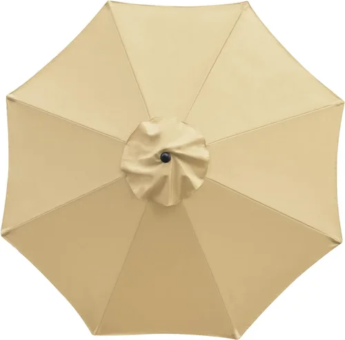 Sombrilla de repuesto Sunnyglade de 9 pies para patio, toldo de mercado para exteriores con 8 varillas Canela