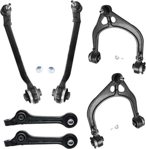 Miniatura 108 de Detroit Axle - Kit de extremo delantero para Chrysler 300 Dodge Charge Challenger 2011-2023, 2 brazos de control inferiores traseros 2 rótulas