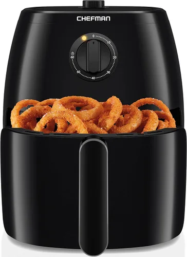 Miniatura 10 de Chefman TurboFry - Freidora de aire de 2 cuartos de galón, cesta y bandeja apta para lavavajillas, utiliza poco o ningún aceite para alimentos Negro