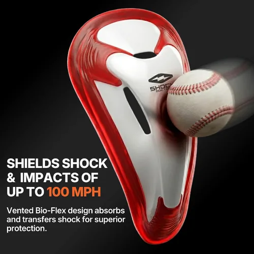 Miniatura 6 de Shock Doctor Compression Shorts with Protective Bio-Flex Cup, Moisture Wicking Vented Protection - Adult