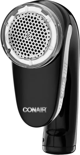 Conair Afeitadora de tela y removedor de pelusas, afeitadora de tela portátil recargable, color negro