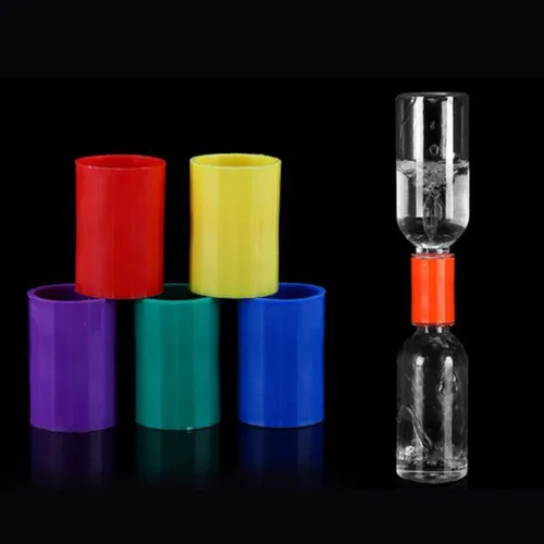Miniatura 4 de Conectores de botella Tubo ciclónico para experimento científico Vortex Botella Conector de agua Ciencia Ciclón Tubo Experimento Herramienta Verde