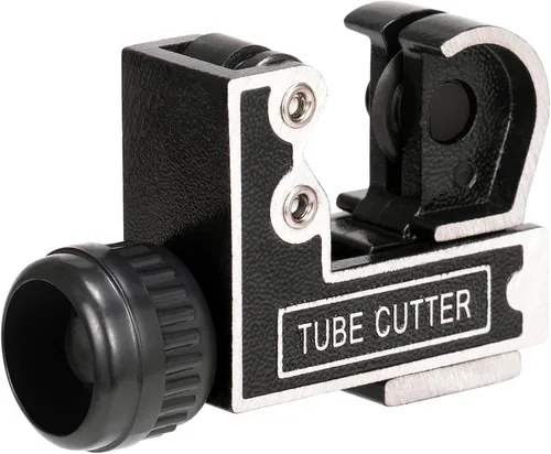 Spurtar Mini cortador de tubos de 1/8 a 1-1/8 pulgadas (0.118-1.102 in) cortador de tubos para cobre, latón, tubería de aluminio para fontanería,