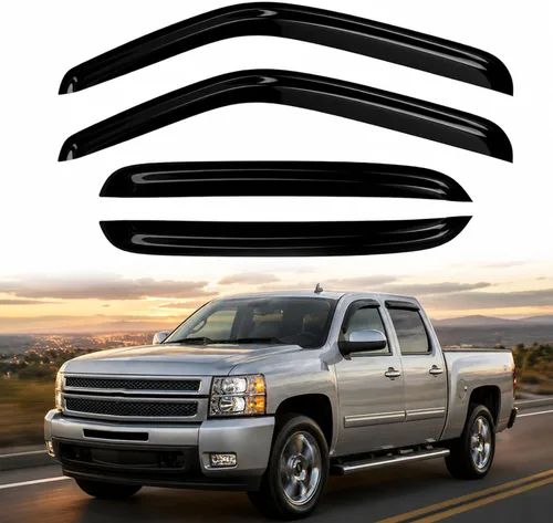 Miniatura 30 de Viseras de ventana protectores de lluvia para Chevy Equinox 2018 2019 2020 2021 2022 2023 2024