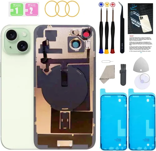 Miniatura 42 de Reemplazo de cristal trasero para iPhone 15Pro Max con herramientas Repir Big Hole OEM Rear Cover Glass Pre-Installed Internal Parts Easier