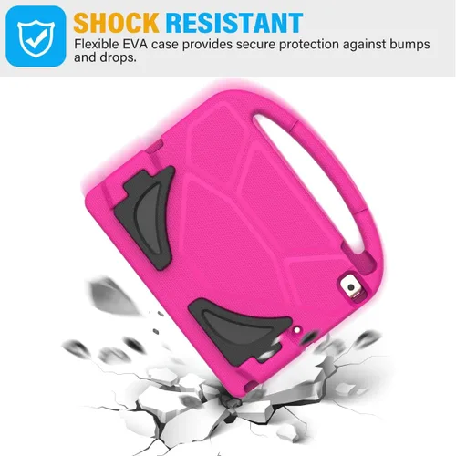 Miniatura 5 de SUPLIK Funda para niños para iPad de 9ª/8ª/7ª generación - 10.2 pulgadas 2021/2020/2019 Funda con protector de pantalla integrado, asa resistente a
