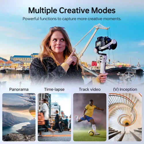 Miniatura 9 de Zhiyun Crane M3S Combo Gimbal Stabilizer for Cameras, Built-in Fill Light, Bluetooth Control, Vertical Shooting, Compatible with Mirrorless Cameras