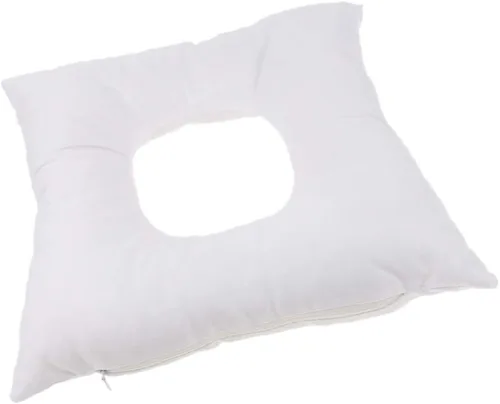 Espuma Spa Salon Cama De Masaje Cara Abajo Almohada Cojín De Cuna Lavable Y Reutilizable - Blanco