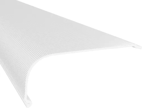 Miniatura 14 de KASTLITE Reemplazo de la cubierta de luz curvada debajo del gabinete, difusor de lente acrílico blanco liso para debajo del gabinete, 12 pulgadas