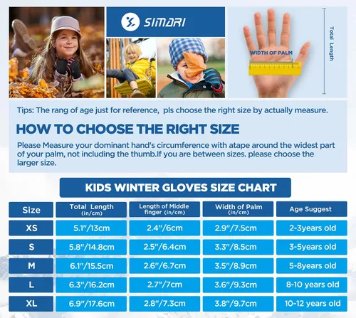 Miniatura 6 de SIMARI Guantes de invierno para niños, pantalla táctil, cálidos, térmicos, para correr, ciclismo, fútbol, rugby en clima frío, 106