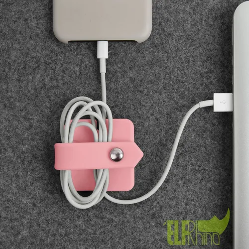 Miniatura 5 de Organizador de auriculares de silicona para auriculares, enrollador de cables para auriculares, organizador de cable de envoltura, enrollador