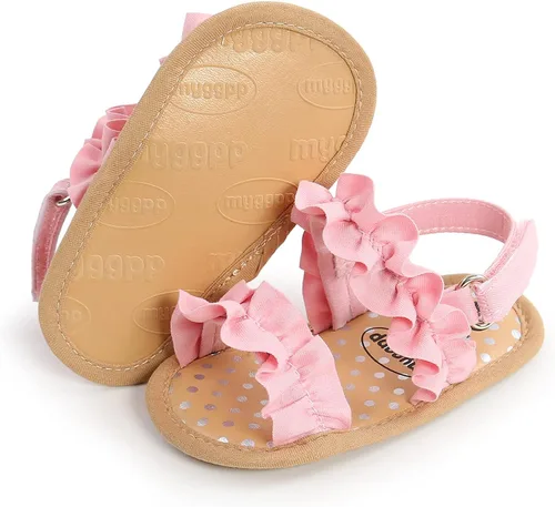 Miniatura 19 de Sandalias de verano para bebés, niñas y niños, unisex, antideslizantes, suela suave, transpirable, para primeros pasos, zapatos de playa al aire