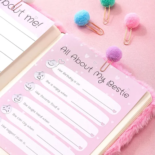 Miniatura 5 de HAPPY LOLLI Pink LolliME - Kit de diario de bricolaje para adolescentes y niñas de 8 a 14 años, regalo de cumpleaños, juego de diario con cerradura