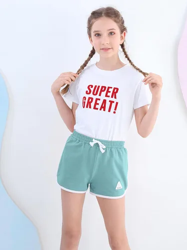 Miniatura 35 de Rolanko Pantalones cortos activos de delfín para niñas, paquete de 3 unidades, ciclismo, correr, verano, playa, atletismo, deportes, 4-14 años