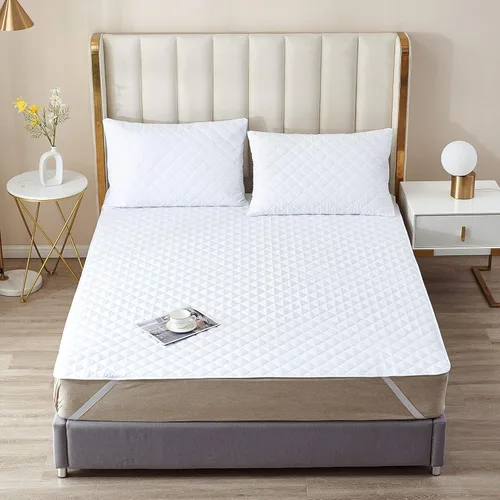 Miniatura 2 de Elif Protector de colchón de tamaño individual, impermeable, acolchado con correas elásticas para niños, suave y cómodo, transpirable, sin vinilo