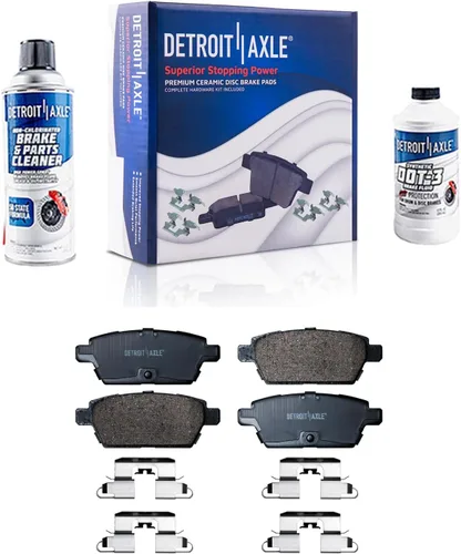 Miniatura 145 de Detroit Axle - Pastillas de Freno Delantero para Nissan Altima Maxima Sentra 350Z Cube Juke Versa INFINITI G20 G35 I30 I35 Suzuki SX4, Pastillas