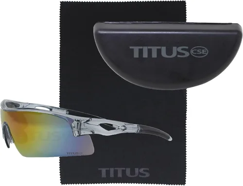 Miniatura 18 de TITUS G20 Gafas de seguridad para todos los deportes, protección para motocicletas, compatibles con ANSI Z87+ Marco negro - Lente ahumado - Con bolsa