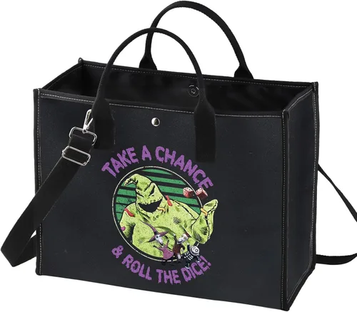 Miniatura 7 de BWKTOP Funny Ghost Tote Bag - Ghost Fans Gift: Take A Chance And Roll The Dice