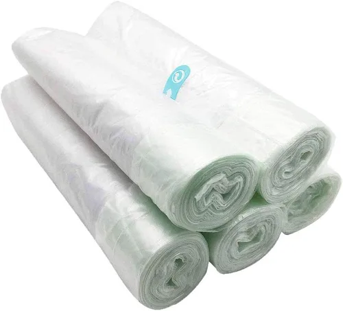 Miniatura 4 de Paquete de 120 forros para silla de orinal con cordón, bolsas desechables para asiento de inodoro de entrenamiento para niños pequeños