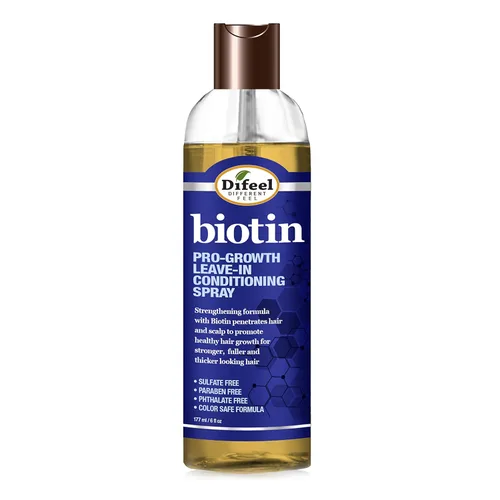 Miniatura 4 de Difeel Pro-Growth - Tratamiento acondicionador de biotina sin enjuague de 6 onzas con tapa rociadora y tapa dispensadora