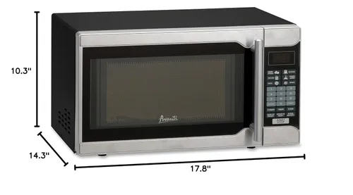 Miniatura 2 de Avanti, AVAMO7103SST, microondas One-Touch de 700 vatios de 0.7 pies cúbicos, negro, acero inoxidable