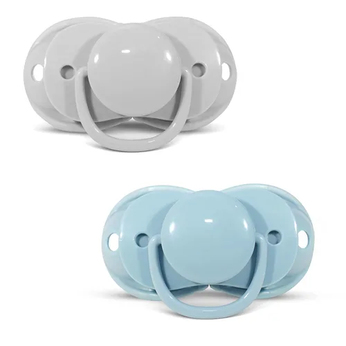 Miniatura 12 de RaZbaby Keep-It-Kleen - Paquete de 2 chupetes para bebé, se cierra cuando se cae, pezón de ortodoncia de silicona sin BPA, ideal para viajes