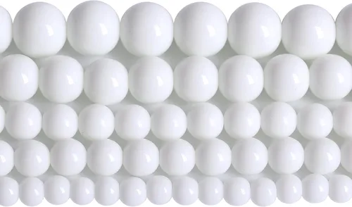 Miniatura 83 de Cuentas de jade verde chino natural, piedras preciosas, cuentas redondas sueltas para hacer joyas, pulsera DIY, collar, 8mm, 45 piezas, 15 pulgadas