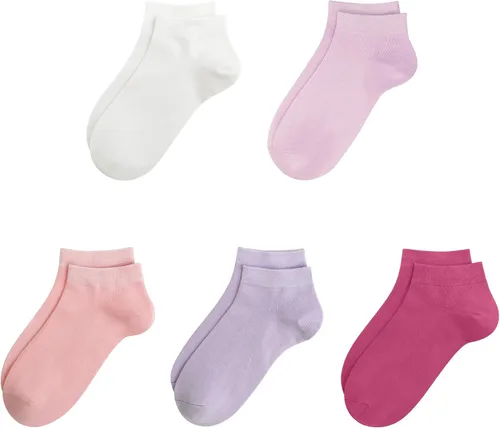 Miniatura 27 de SERISIMPLE Calcetines de bambú de viscosa para la escuela, calcetines de tobillo súper suaves para niños, puños elásticos, calcetines atléticos