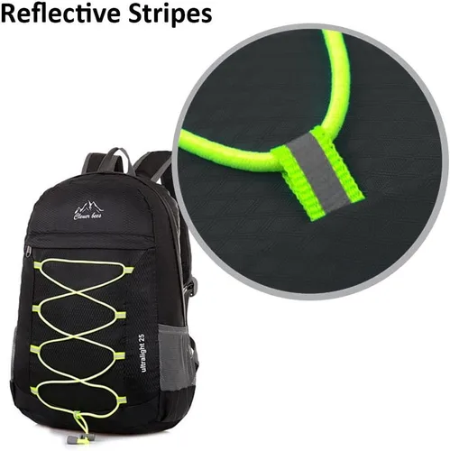Miniatura 5 de Mochila de senderismo resistente al agua, para exteriores CLEVER BEES Negro