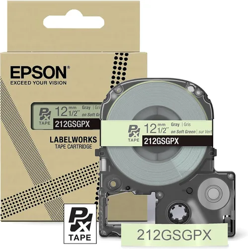 Miniatura 8 de Epson LABELWORKS 212RBBPX Cartucho de Cinta PET (Poliéster) Genuino - Cinta de Etiquetadora de Diseño para Artesanía en Cinta Negra sobre Azul